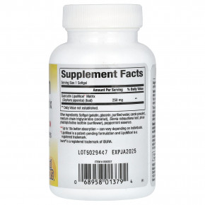 Natural Factors, Quercetin LipoMicel Matrix, 250 мг, 30 мягких таблеток в Москве - eco-herb.ru | фото