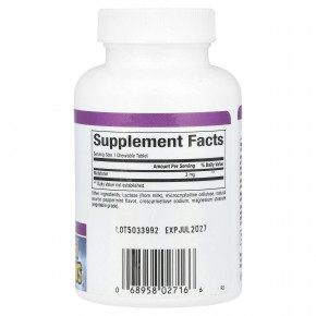 Natural Factors, Stress-Relax, мелатонин, 3 мг, 180 жевательных таблеток в Москве - eco-herb.ru | фото