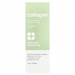 Natural Outcome, Collagen Ultra Impact Serum, без отдушек, 30 мл (1 унция) в Москве - eco-herb.ru | фото