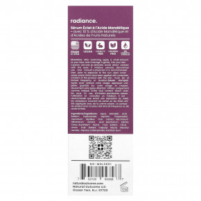 Natural Outcome, Mandelic, сыворотка для сияния кожи, без отдушек, 30 мл (1 унция) в Москве - eco-herb.ru | фото