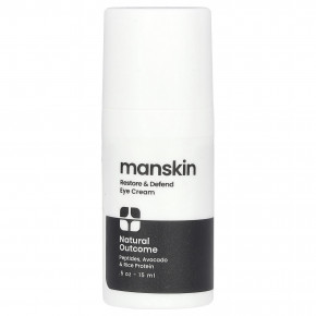 Natural Outcome, Manskin Restore & Defend, крем для кожи вокруг глаз, без отдушек, 15 мл (0,5 унции) в Москве - eco-herb.ru | фото