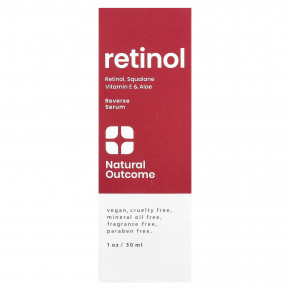 Natural Outcome, Retinol, Reverse Serum, Fragrance Free, 1 oz (30 ml) в Москве - eco-herb.ru | фото