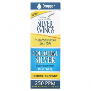 Natural Path Silver Wings, Коллоидное серебро, 250 част. / Млн, 120 мл (4 жидк. Унции) - описание