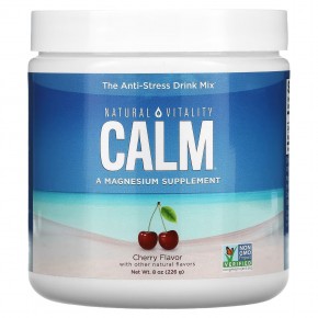 Natural Vitality, CALM, смесь для снятия стресса, вишня, 226 г (8 унций) - описание
