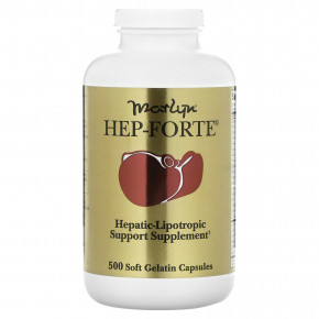 Naturally Vitamins, Marlyn, средство для здоровья печени Hep-Forte, 500 мягких желатиновых капсул в Москве - eco-herb.ru | фото