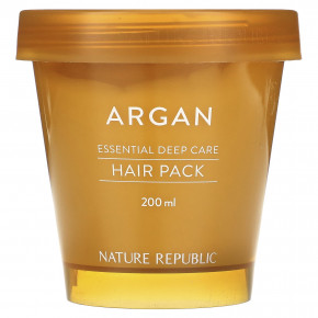 Nature Republic, Argan Essential Deep Care, маска для волос, 200 мл - описание | фото