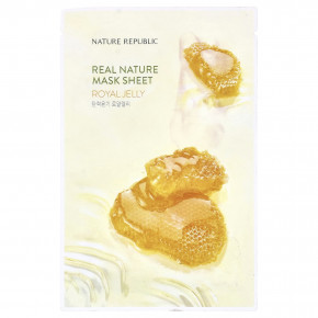 Nature Republic, Real Nature Beauty Mask Sheet, маточное молочко, 1 шт., 23 мл (0,77 жидк. унц.) в Москве - eco-herb.ru | фото