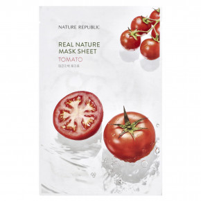 Nature Republic, Real Nature Beauty Mask Sheet, с томатами, 1 тканевая маска, 23 мл (0,77 жидк. унц.) - описание | фото