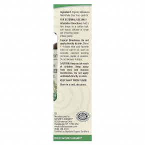 Nature's Answer, 100% чистое органическое эфирное масло, чайное дерево, 15 мл (0,5 жидк. унц.) в Москве - eco-herb.ru | изображение Nature's Answer, 100% чистое органическое эфирное масло, чайное дерево, 15 мл (0,5 жидк. унц.) в Москве - eco-herb.ru | фото