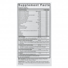 Nature's Answer, 100, мультивитамины для женщин, 60 вегетарианских капсул в Москве - eco-herb.ru | фото