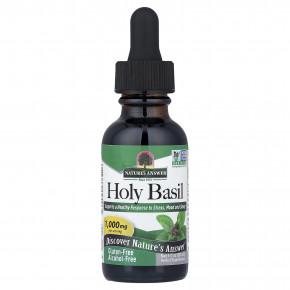 Nature's Answer, базилик священный, без спирта, 30 мл (1 жидк. унция) - описание | фото
