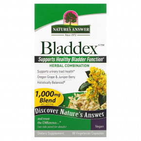 Nature's Answer, Bladdex, 1000 мг, 90 вегетарианских капсул (500 мг в 1 капсуле) в Москве - eco-herb.ru | фото