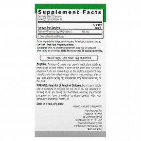 Nature's Answer, древесный уголь, 90 вегетарианских капсул (280 мг в 1 капсуле) в Москве - eco-herb.ru | изображение Nature's Answer, древесный уголь, 90 вегетарианских капсул (280 мг в 1 капсуле) в Москве - eco-herb.ru | фото