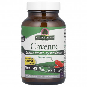 Nature's Answer, Кайенский перец, 90 вегетарианских капсул (450 мг на капсулу) в Москве - eco-herb.ru | изображение Nature's Answer, Кайенский перец, 90 вегетарианских капсул (450 мг на капсулу) в Москве - eco-herb.ru | фото