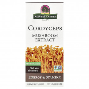 Nature's Answer, кордицепс, экстракт грибов, без спирта, 30 мл (1 жидк. унция) в Москве - eco-herb.ru | изображение Nature's Answer, кордицепс, экстракт грибов, без спирта, 30 мл (1 жидк. унция) в Москве - eco-herb.ru | фото