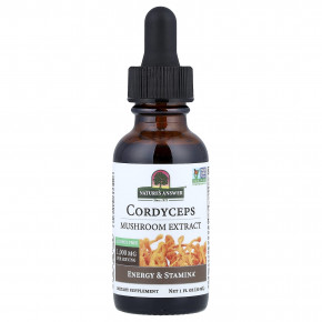 Nature's Answer, кордицепс, экстракт грибов, без спирта, 30 мл (1 жидк. унция) в Москве - eco-herb.ru | изображение Nature's Answer, кордицепс, экстракт грибов, без спирта, 30 мл (1 жидк. унция) в Москве - eco-herb.ru | фото