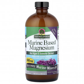 Nature's Answer, магний на основе морского происхождения, со вкусом ванильного крема, 480 мл (16 жидк. унций) в Москве - eco-herb.ru | фото
