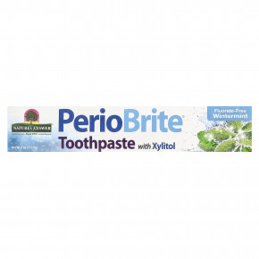 Nature's Answer, PerioBrite®, зубная паста с ксилитолом, без фторидов, зимняя мята, 113,4 г (4 унции) в Москве - eco-herb.ru | фото