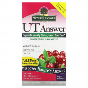 Nature's Answer, UT Answer, 1955 мг, 90 вегетарианских капсул (651,66 мг в 1 капсуле) - описание | фото