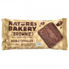 Nature's Bakery, Brownie, двойной шоколад, 6 двойных пакетиков по 45 г (1,59 унции) в Москве - eco-herb.ru | изображение Nature's Bakery, Brownie, двойной шоколад, 6 двойных пакетиков по 45 г (1,59 унции) в Москве - eco-herb.ru | фото
