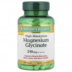 Nature's Bounty, глицинат магния, с высокой степенью усвояемости, 120 капсул (120 мг в 1 капсуле) в Москве - eco-herb.ru | изображение Nature's Bounty, глицинат магния, с высокой степенью усвояемости, 120 капсул (120 мг в 1 капсуле) в Москве - eco-herb.ru | фото