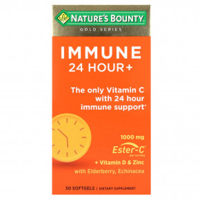 Nature's Bounty, Immune 24 Hour+, 1000 мг, 50 капсул (500 мг в 1 капсуле) в Москве - eco-herb.ru | фото