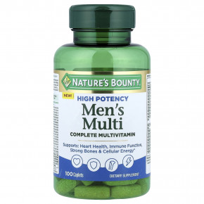 Nature's Bounty, Men's Multi, полноценный мультивитаминный комплекс для мужчин, высокая эффективность, 100 капсул в Москве - eco-herb.ru | фото