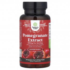 Nature's Craft, Экстракт граната, 500 мг, 60 капсул - описание | фото