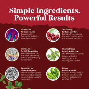 Nature's Craft, добавка с мочевой кислотой, с семенами сельдерея и вишней, 120 капсул в Москве - eco-herb.ru | фото