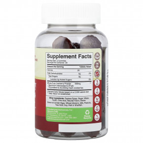 Nature's Craft, Жевательные мармеладки с клюквой, 60 жевательных мармеладок (250 мг в 1 жевательной мармеладке) в Москве - eco-herb.ru | изображение Nature's Craft, Жевательные мармеладки с клюквой, 60 жевательных мармеладок (250 мг в 1 жевательной мармеладке) в Москве - eco-herb.ru | фото