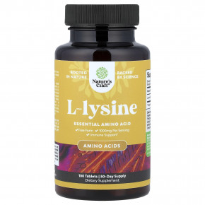 Nature's Craft, L-лизин, 100 таблеток (500 мг в 1 таблетке) в Москве - eco-herb.ru | изображение Nature's Craft, L-лизин, 100 таблеток (500 мг в 1 таблетке) в Москве - eco-herb.ru | фото
