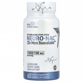 Nature's Fusions, Nutri, NEURO-NAC ™, этиловый эфир глицина и NAC, 60 веганских капсул в Москве - eco-herb.ru | фото