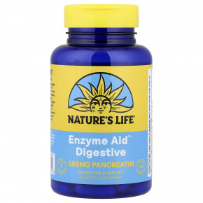 Nature's Life, Enzyme Aid™ Digestive, 100 капсул - описание | фото