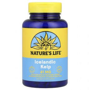 Nature's Life, исландский келп, 41 мг, 500 таблеток - описание | фото