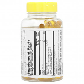 Nature's Life, Льняное масло, 90 вегетарианских капсул (1000 мг в каждой капсуле) в Москве - eco-herb.ru | фото