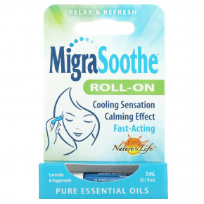 Nature's Life, MigraSoothe, шариковый аппликатор, с ароматом лаванды и перечной мяты, 3 мл (0,1 жидк. унц.) в Москве - eco-herb.ru | изображение Nature's Life, MigraSoothe, шариковый аппликатор, с ароматом лаванды и перечной мяты, 3 мл (0,1 жидк. унц.) в Москве - eco-herb.ru | фото