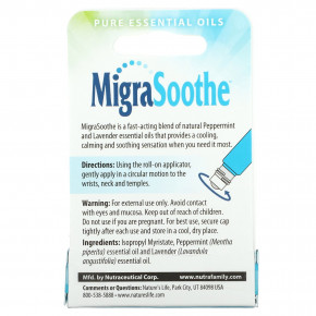 Nature's Life, MigraSoothe, шариковый аппликатор, с ароматом лаванды и перечной мяты, 3 мл (0,1 жидк. унц.) в Москве - eco-herb.ru | изображение Nature's Life, MigraSoothe, шариковый аппликатор, с ароматом лаванды и перечной мяты, 3 мл (0,1 жидк. унц.) в Москве - eco-herb.ru | фото