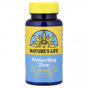 Nature's Life, защитный цинк, 50 капсул - описание | фото