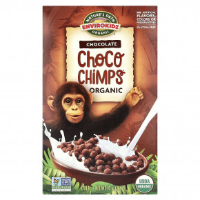 Nature's Path, Envirokidz, Choco Chimps, органический сухой завтрак, шоколад, 284 г (10 унций) - описание | фото