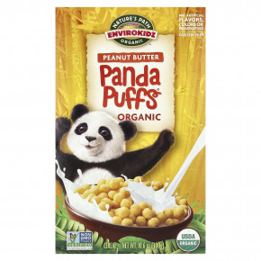 Nature's Path, EnviroKidz, органические хлопья Panda Puffs® с арахисовой пастой, 300 г (10,6 унции) - описание | фото