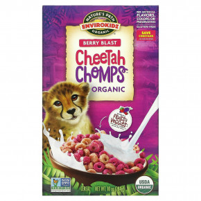 Nature's Path, EnviroKidz, органические хлопья Cheetah Chomps®, ягоды, 284 г (10 унций) - описание