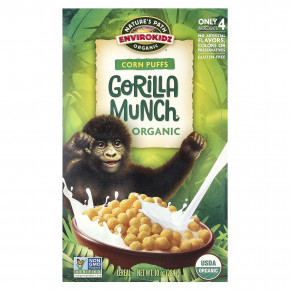 Nature's Path, EnviroKidz, снеки Puffs из органической кукурузы Gorilla Munch, 284 г (10 унций) - описание