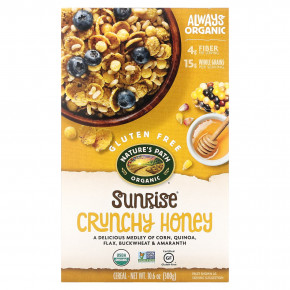 Nature's Path, Органические хлопья Sunrise Crunchy Honey, 300 г (10,6 унций) в Москве - eco-herb.ru | фото