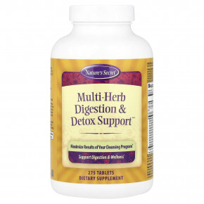 Nature's Secret, Multi-Herb Digestion & Detox Support™, 275 таблеток - описание | фото