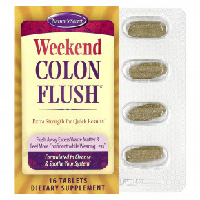 Nature's Secret, Weekend Colon Flush®, 16 таблеток в Москве - eco-herb.ru | фото