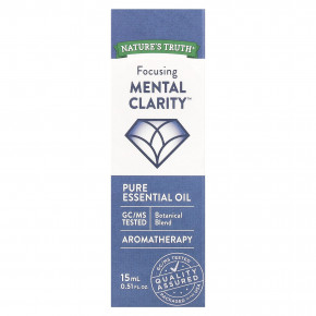 Nature's Truth, Чистое эфирное масло, Focusing Mental Clarity ™, 15 мл (0,51 жидк. унц.) в Москве - eco-herb.ru | фото