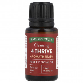Nature's Truth, Чистое эфирное масло, очищающее средство для организма 4 раза, 15 мл (0,51 жидк. унц.) - подробнее Nature's Truth, Чистое эфирное масло, очищающее средство для организма 4 раза, 15 мл (0,51 жидк. унц.) - описание