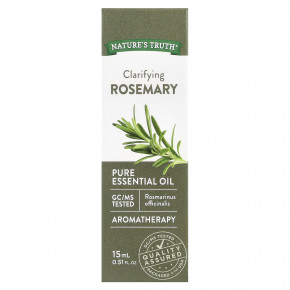 Nature's Truth, Чистое эфирное масло, очищающий розмарин, 15 мл (0,51 жидк. унц.) в Москве - eco-herb.ru | фото
