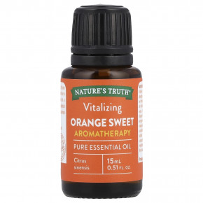 Nature's Truth, Чистое эфирное масло, оживляющий апельсин и сладкий, 15 мл (0,51 жидк. унц.) - подробнее Nature's Truth, Чистое эфирное масло, оживляющий апельсин и сладкий, 15 мл (0,51 жидк. унц.) - описание