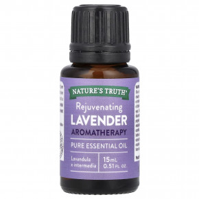 Nature's Truth, чистое эфирное масло, омолаживающая лаванда, 15 мл (0,51 жидк. унции) - описание | фото